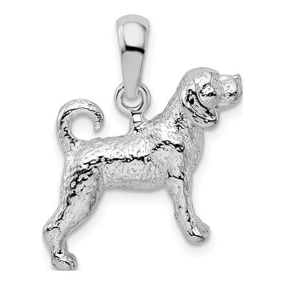Sterling Silver 3D Beagle Pendant