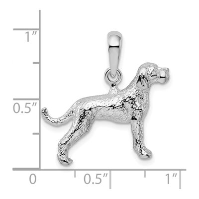 Sterling Silver English Pointer Dog Pendant – view 4