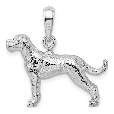 Sterling Silver English Pointer Dog Pendant – view 5