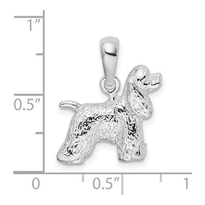 Sterling Silver Cocker Spaniel Dog Pendant – view 4