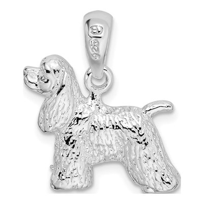 Sterling Silver Cocker Spaniel Dog Pendant – view 5