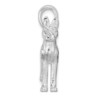 Sterling Silver 3D Great Dane Pendant – view 3