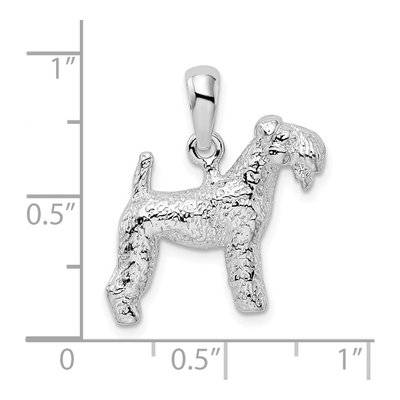 Sterling Silver Kerry Blue Terrier Dog Pendant – view 4
