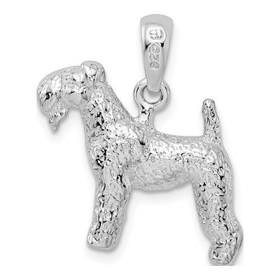 Sterling Silver Kerry Blue Terrier Dog Pendant – view 5