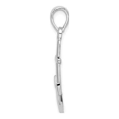 Sterling Silver Anchor Pendant – view 3