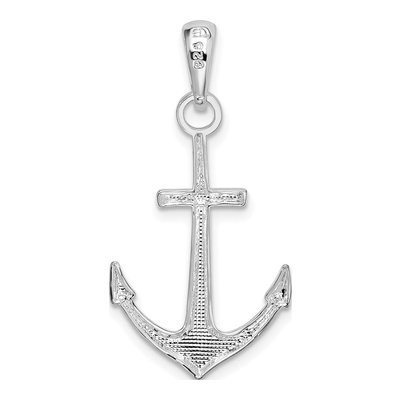 Sterling Silver Anchor Pendant – view 5