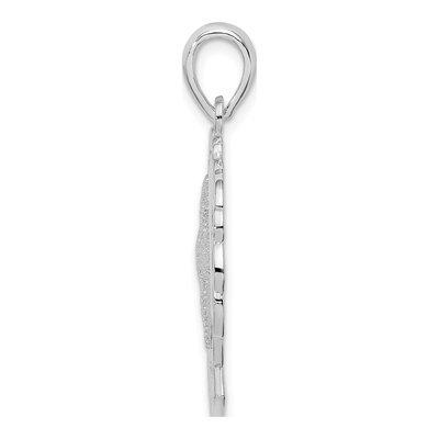 Sterling Silver Starfish Dolphin Pendant – view 3