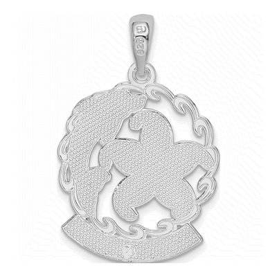 Sterling Silver Starfish Dolphin Pendant – view 5