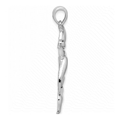 Sterling Silver Duck Cattails Pendant – view 3