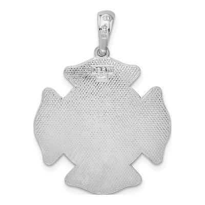 Sterling Silver St Florian Fire Dept Medal Pendant – view 5