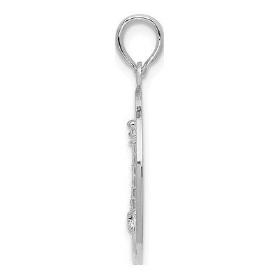 Sterling Silver Lighthouse Circle Pendant – view 3
