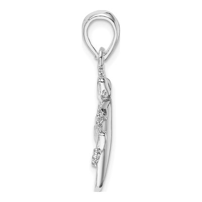 Sterling Silver Gecko Pendant – view 3