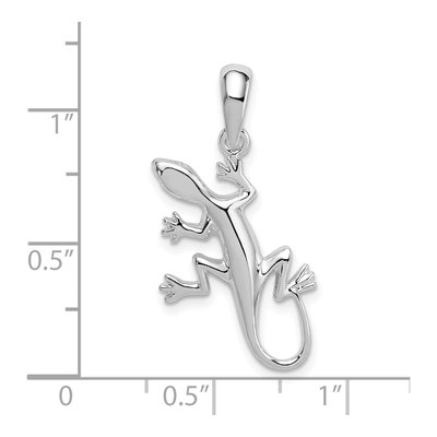 Sterling Silver Gecko Pendant – view 4