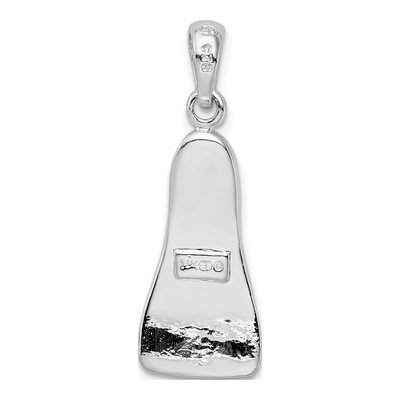 Sterling Silver 3D Scuba Flipper Pendant – view 5