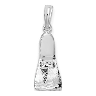 Sterling Silver Scuba Flipper Pendant – view 5
