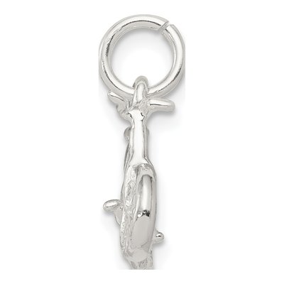 Sterling Silver 3-D Bicycle Pendant – view 3