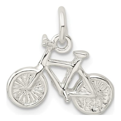 Sterling Silver 3-D Bicycle Pendant – view 4