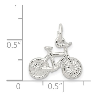 Sterling Silver 3-D Bicycle Pendant – view 5
