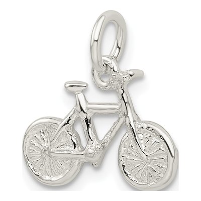 Sterling Silver 3-D Bicycle Pendant – view 6