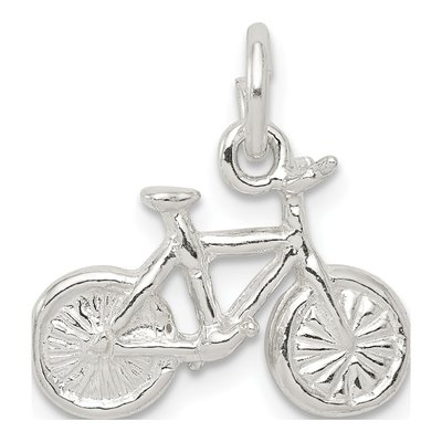 Sterling Silver 3-D Bicycle Pendant