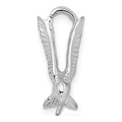 Sterling Silver 3D Hummingbird Charm – view 3