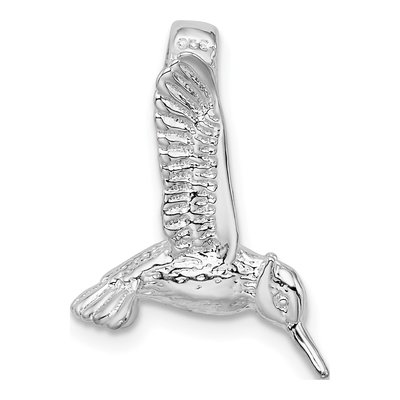 Sterling Silver 3D Hummingbird Charm – view 5