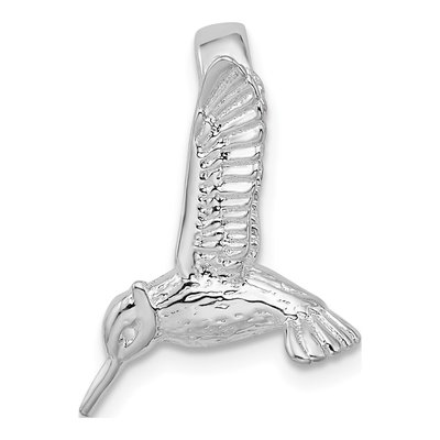 Sterling Silver 3D Hummingbird Charm