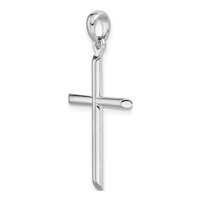 Sterling Silver 3D Cylinder Cross Pendant – view 6