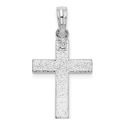 Sterling Silver Diamond-Cut Latin Cross Pendant – view 5