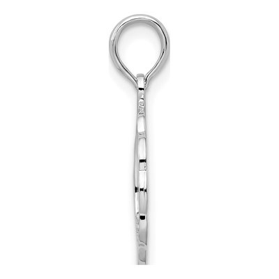 Sterling Silver Holy Communion Scalloped Pendant – view 3