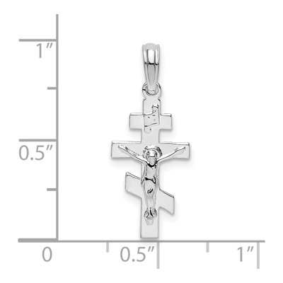 Sterling Silver Byzantine Crucifix Pendant – view 4