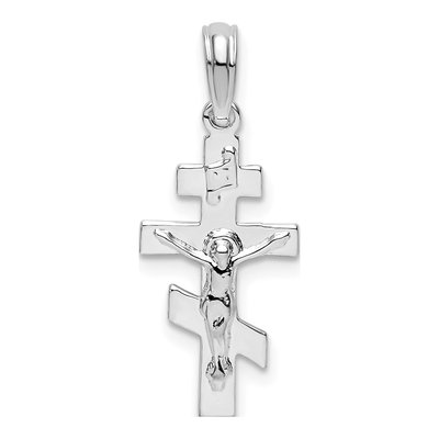 Sterling Silver Byzantine Crucifix Pendant