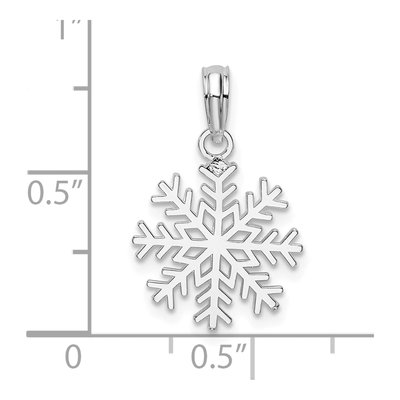 Sterling Silver Cut-Out Snowflake Pendant – view 5