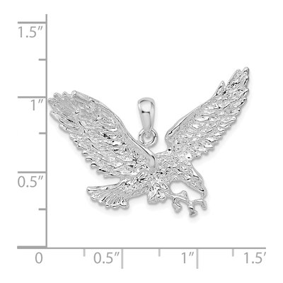 Sterling Silver Flying Eagle Pendant – view 4