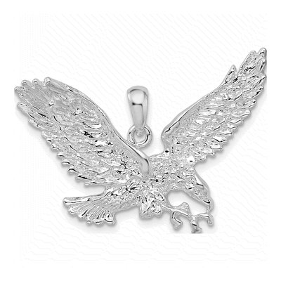 Sterling Silver Flying Eagle Pendant