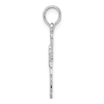 Sterling Silver Scalloped Cross Pendant – view 3