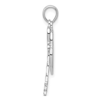Sterling Silver Moveable Key Heart Lock Pendant – view 3