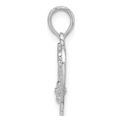 Sterling Silver Sister Heart Number 1 Pendant – view 3