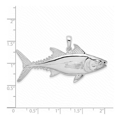 Sterling Silver Skipjack Tuna Fish Pendant – view 4