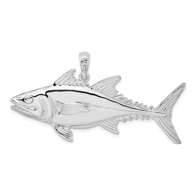 Sterling Silver Skipjack Tuna Fish Pendant – view 5