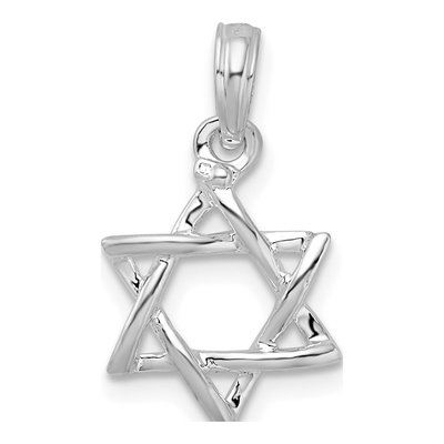 Sterling Silver Star of David Pendant – view 5