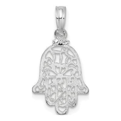 Sterling Silver Cut-Out Hamsa Pendant – view 5