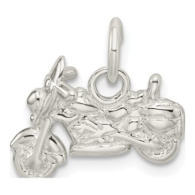 Sterling Silver Motorcycle Pendant – view 4