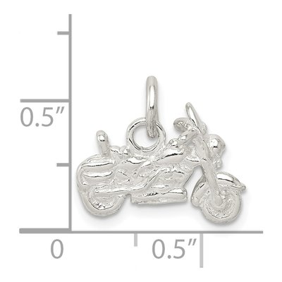 Sterling Silver Motorcycle Pendant – view 5