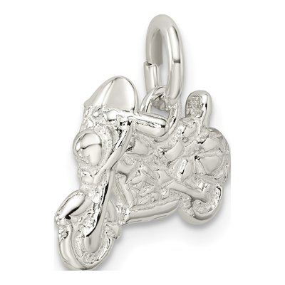 Sterling Silver Motorcycle Pendant – view 6