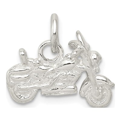 Sterling Silver Motorcycle Pendant