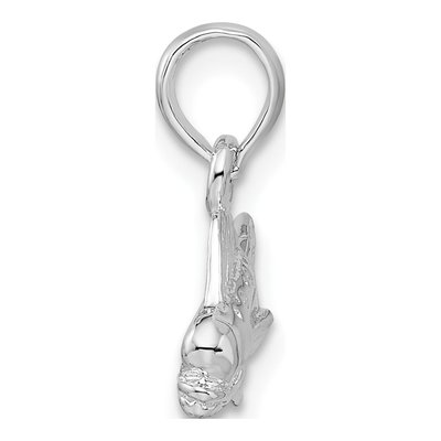 Sterling Silver Mahi-Mahi Fish Pendant – view 3