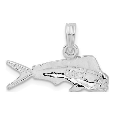 Sterling Silver Mahi-Mahi Fish Pendant – view 5