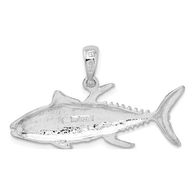 Sterling Silver Yellowfin Tuna Fish Pendant – view 5