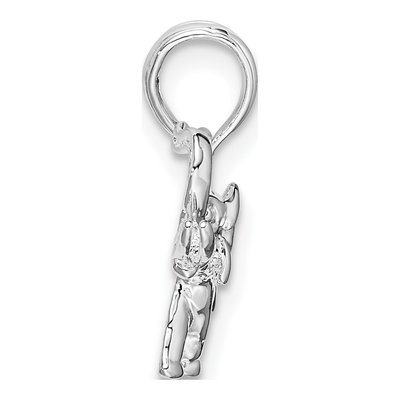 Sterling Silver Elephant Pendant – view 3